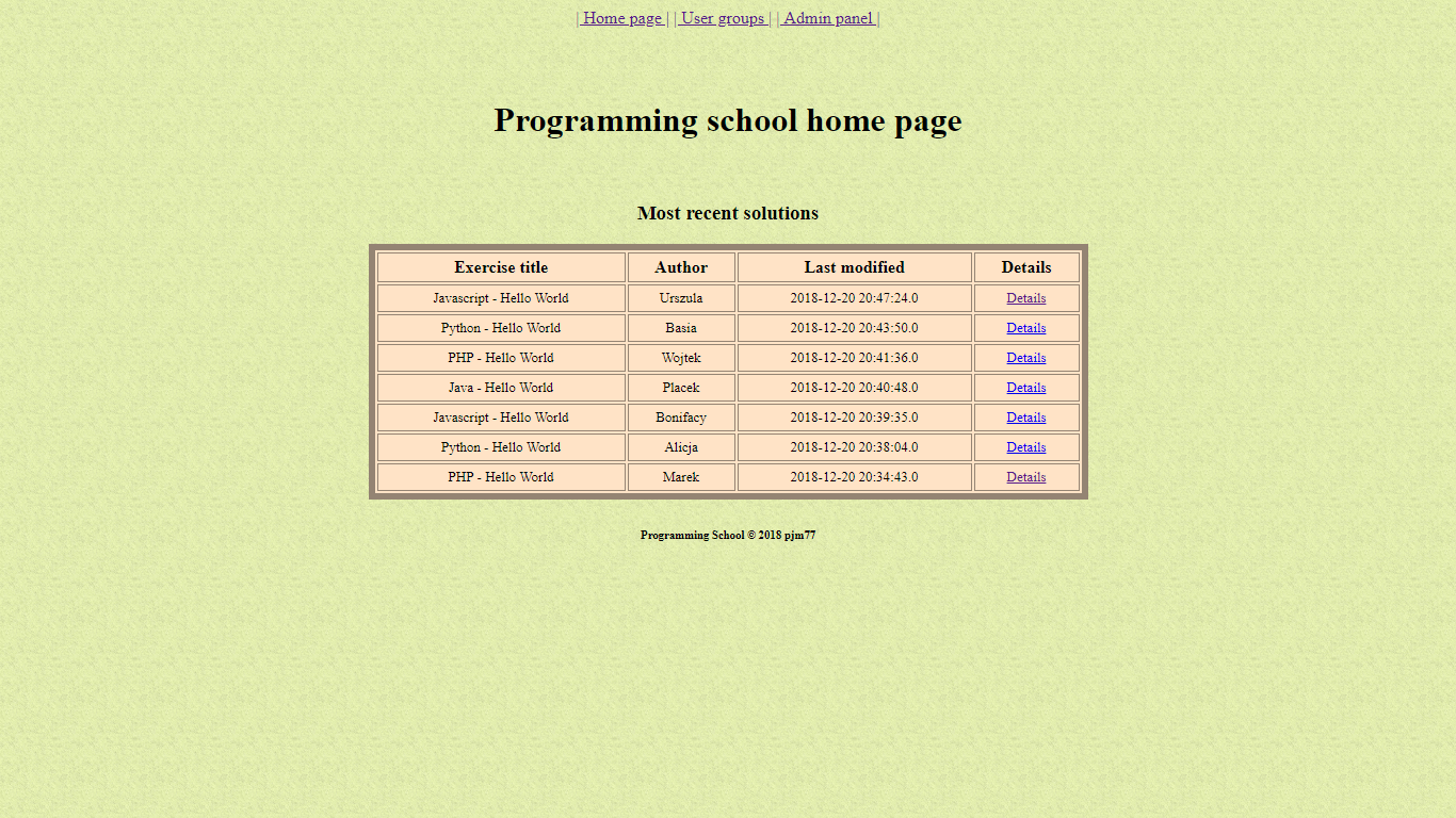 Programming School